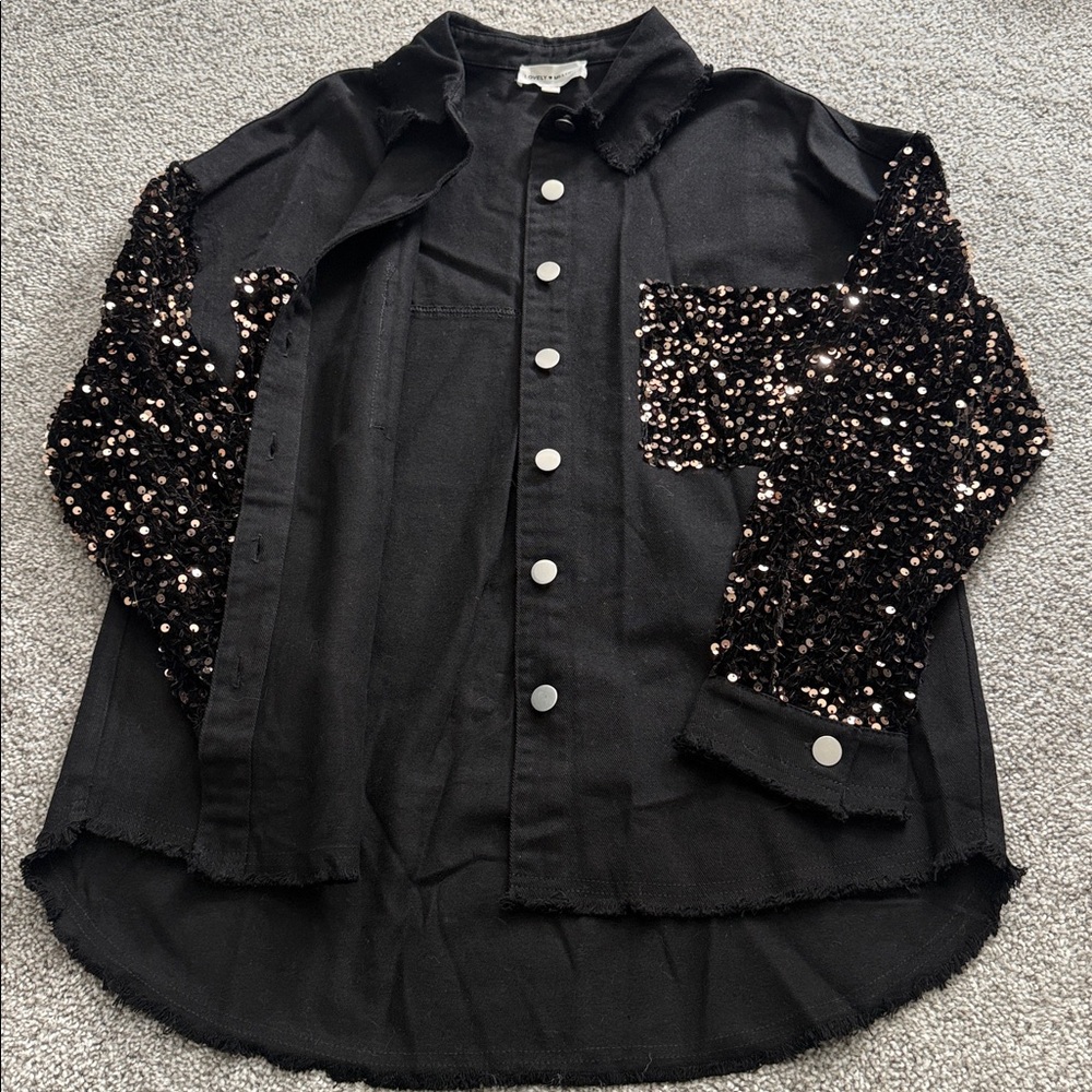 Sequin Button Down - image 3